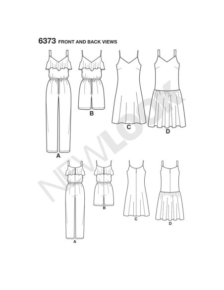 Patron New Look 6373 - Combinaison