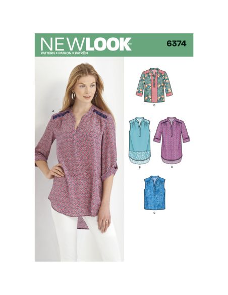 Patron New Look 6374 - Chemisier