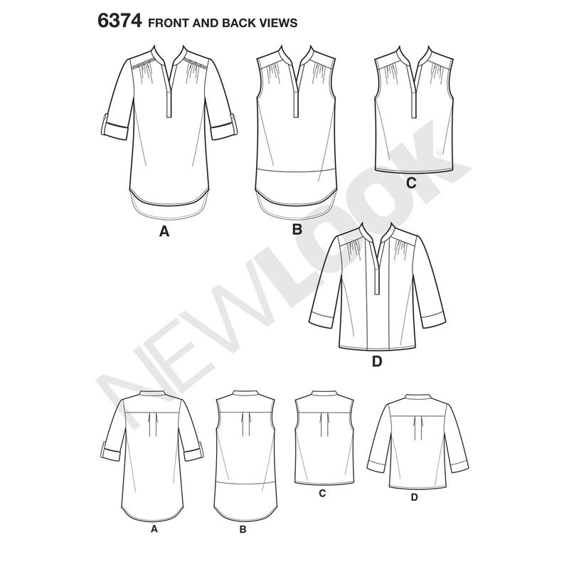 Patron New Look 6374 - Chemisier