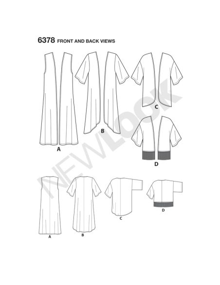 Patron New Look 6378 - Gilet