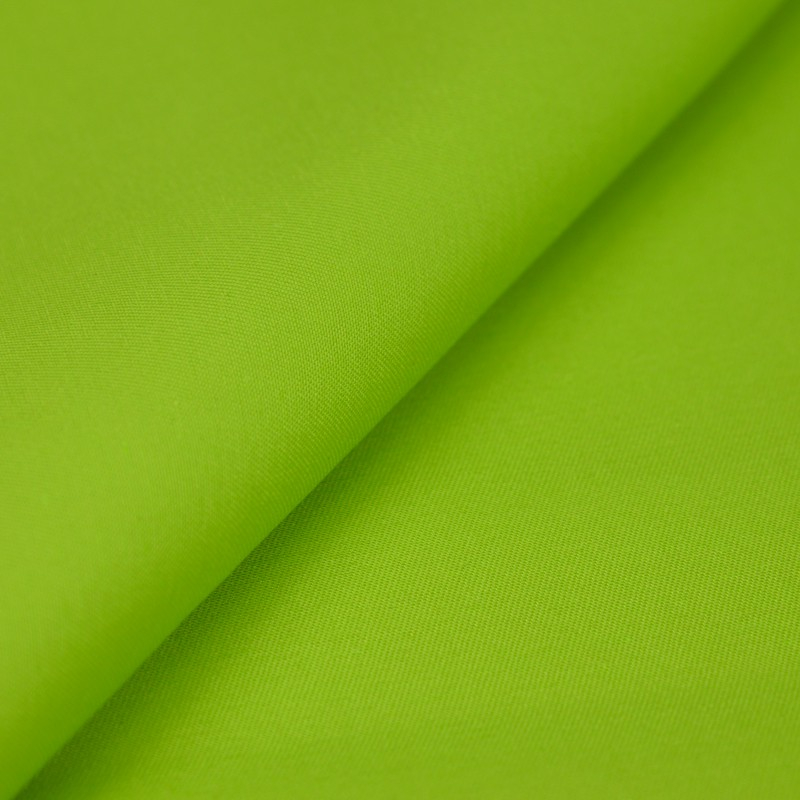 Gabardine coton et polyester vert pomme