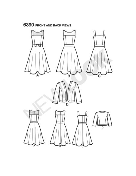 Patron New Look 6390 - Robe et boléro