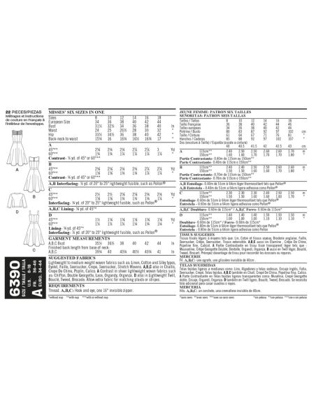 Patron New Look 6390 - Robe et boléro