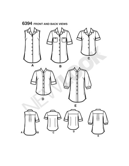Patron New Look 6394 - Chemisier