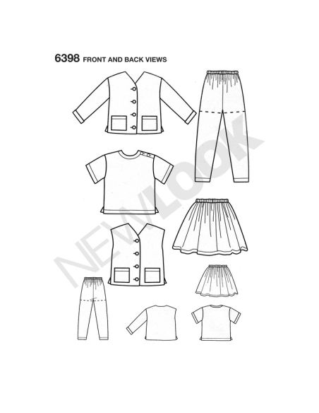 Patron New Look 6398 - Ensemble garçon