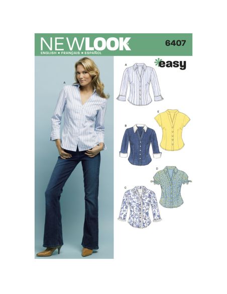Patron New Look 6407 - Chemise