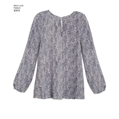 Patron New Look 6414 - Top et chemisier 2