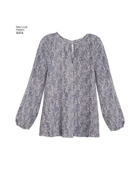 Patron New Look 6414 - Top et chemisier