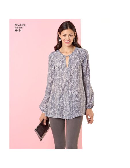 Patron New Look 6414 - Top et chemisier
