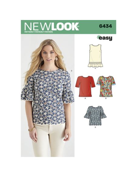 Patron New Look 6434 - Tshirt