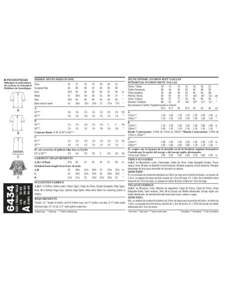 Patron New Look 6434 - Tshirt