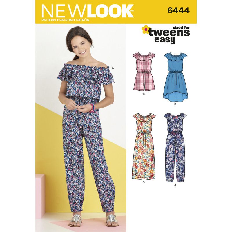 Patron New Look 6444 - Combipantalon