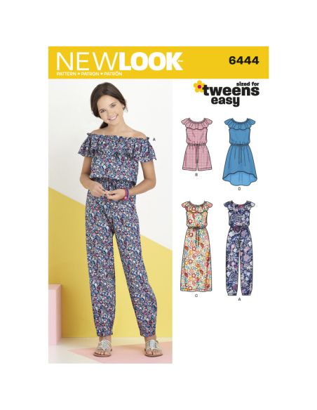 Patron New Look 6444 - Combipantalon