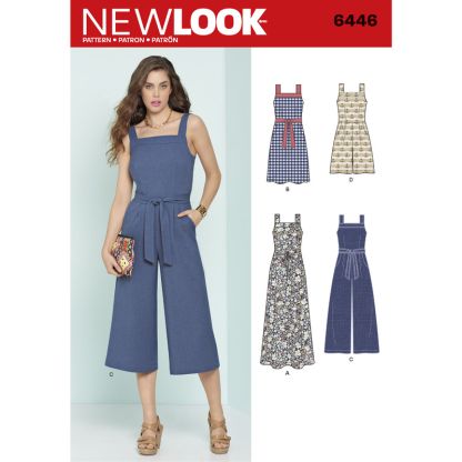 Patron New Look 6446 - Robe et combi - pantalon