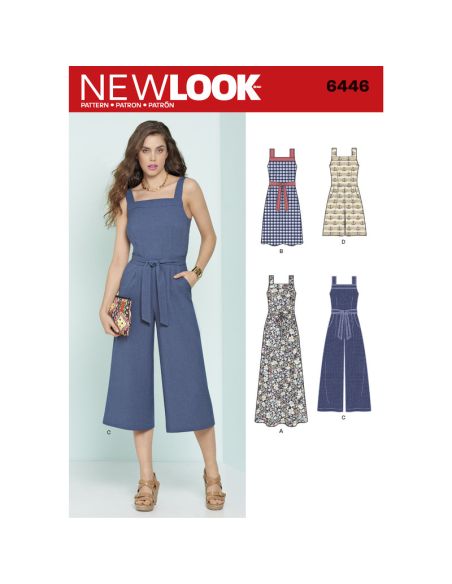 Patron New Look 6446 - Robe et combi - pantalon