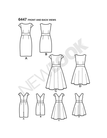Patron New Look 6447 - Robe