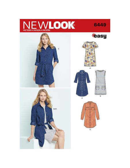 Patron New Look 6449 - Robe