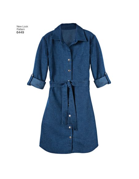 Patron New Look 6449 - Robe