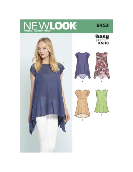 Patron New Look 6453 - Tunique