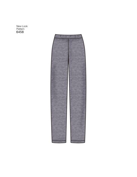 Patron New Look 6458 - Robe, tee shirt, pantalon, jupe