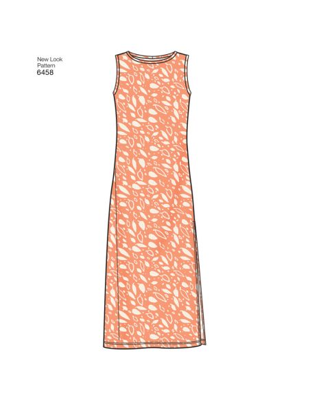 Patron New Look 6458 - Robe, tee shirt, pantalon, jupe