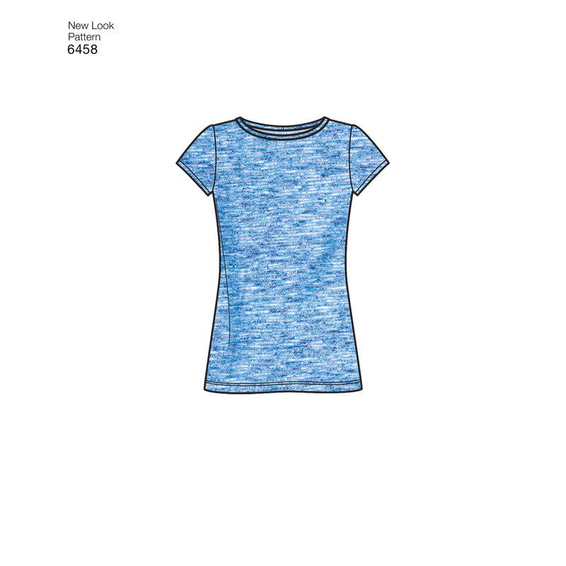 Patron New Look 6458 - Robe, tee shirt, pantalon, jupe