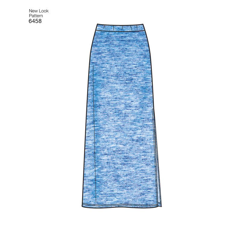 Patron New Look 6458 - Robe, tee shirt, pantalon, jupe