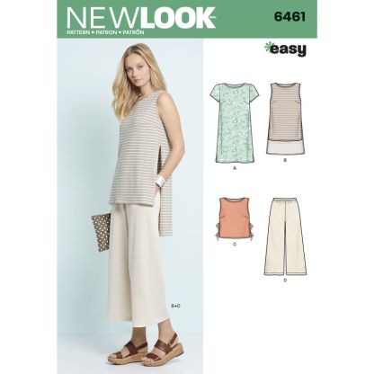 Patron New Look 6461 - Tunique et pantalon