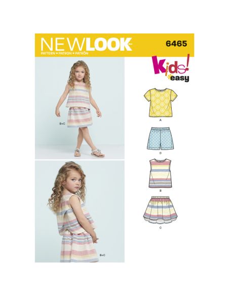 Patron New Look 6465 - Ensemble fille