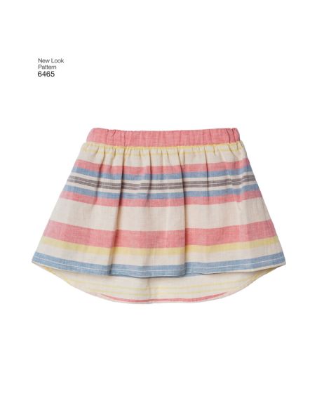 Patron New Look 6465 - Ensemble fille