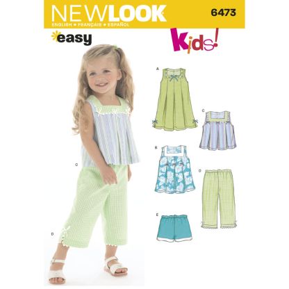 Patron New Look 6473 - Ensemble fille