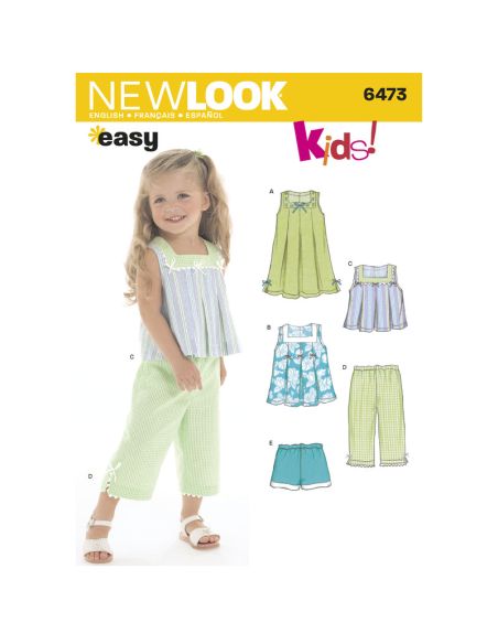 Patron New Look 6473 - Ensemble fille