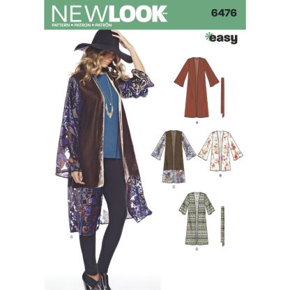 Patron New Look 6476 - Kimono