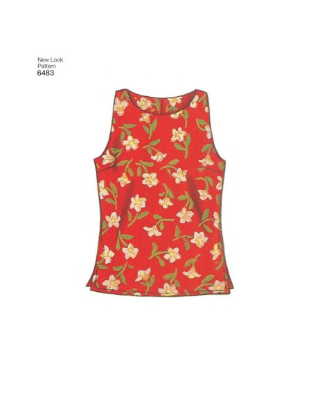 Patron New Look 6483 - Débardeur, tee-shirt
