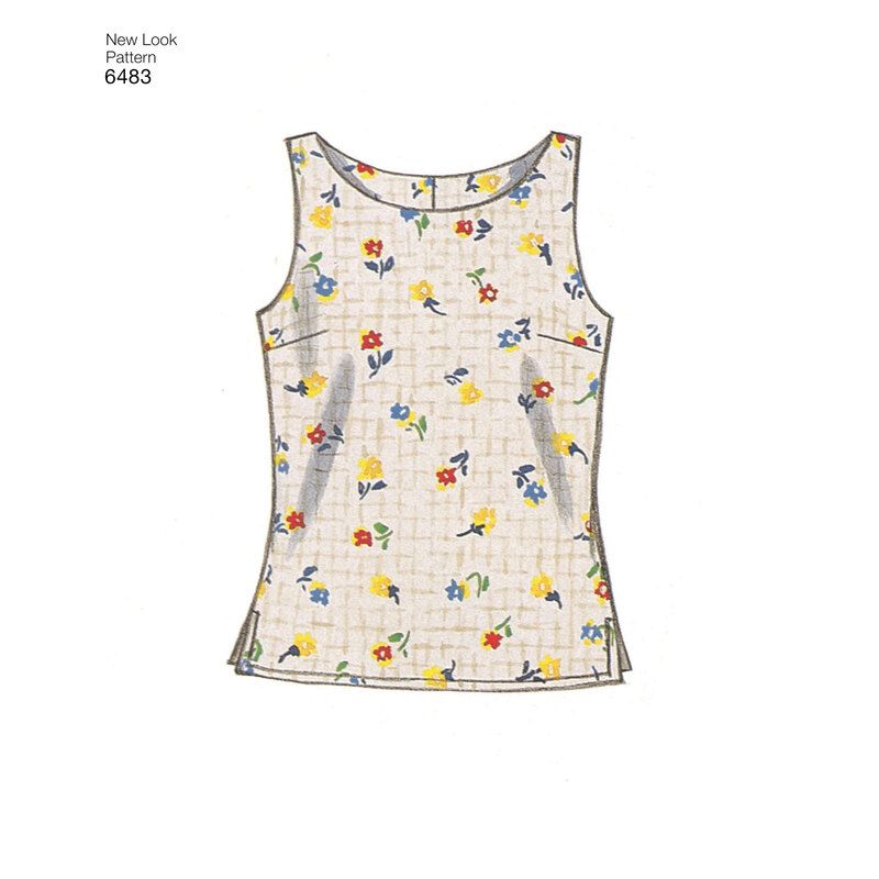Patron New Look 6483 - Débardeur, tee-shirt