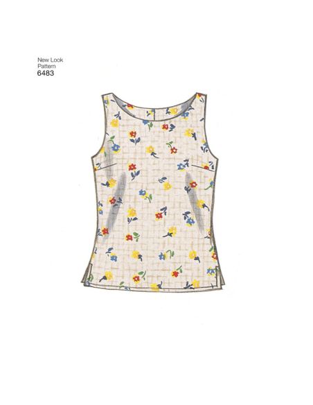 Patron New Look 6483 - Débardeur, tee-shirt