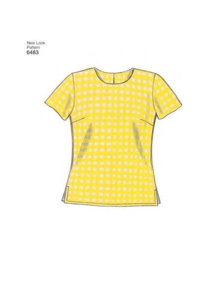 Patron New Look 6483 - Débardeur, tee-shirt