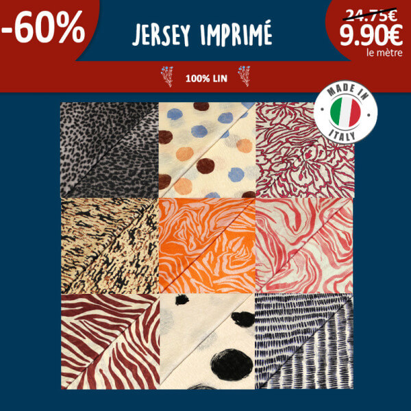 Nouveauté irrésistible : Découvrez notre Jersey 100% lin imprimé !