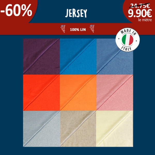 La Collection d'Été Parfaite : Jersey 100% Lin – Le Choix Idéal pour Vos Créations Estivales