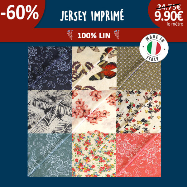 Découvrez notre nouveau Jersey 100% lin imprimé – Une merveille d'été limitée et écoresponsable !