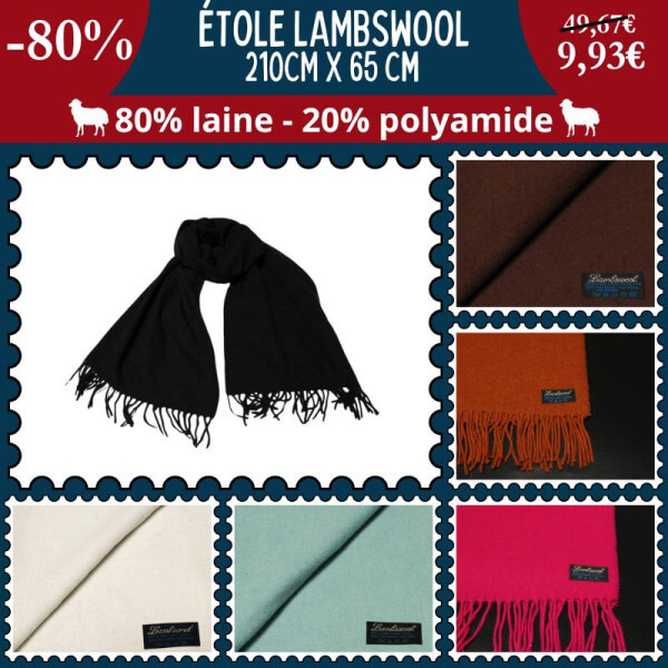 Enveloppez-vous de douceur avec nos grandes étoles en laine à -80 % !