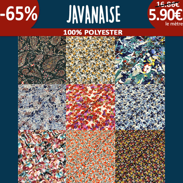 Faites sensation avec la nouvelle collection de Javanaise : un tissu d’exception en édition limitée chez Tissus de Rêve