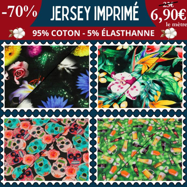 Jersey imprimé : osez la couleur à prix mini !