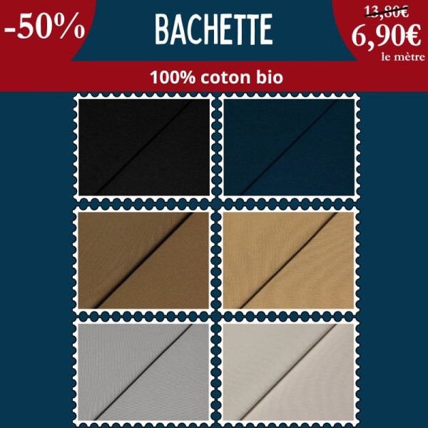 La bachette 100% coton bio : robuste, chic et à -50 % !
