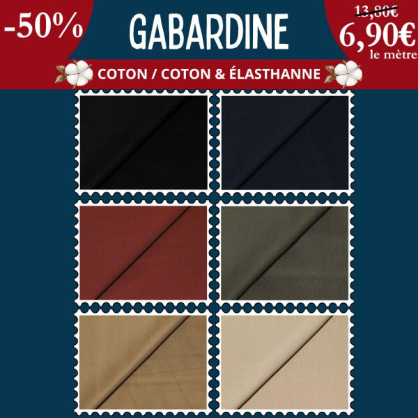Gabardine : élégance et résistance à moitié prix ! 