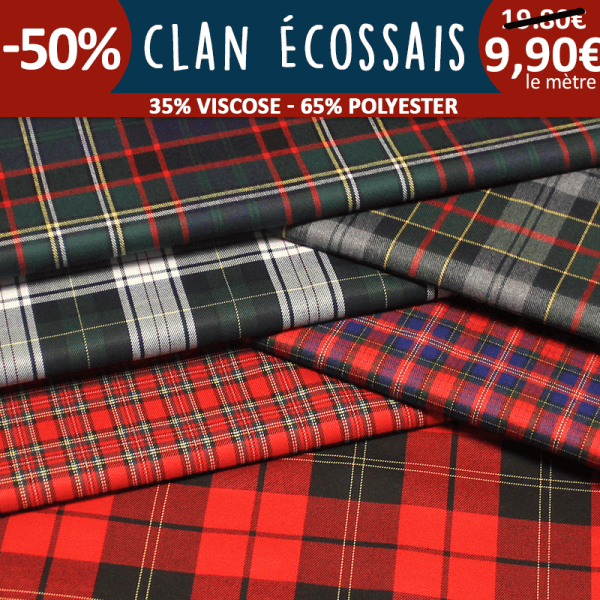 Clan écossais à 9,90€ le mètre -50%