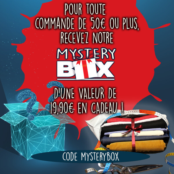 ? Votre Mystery Box OFFERTE chez Tissus de Rêve !