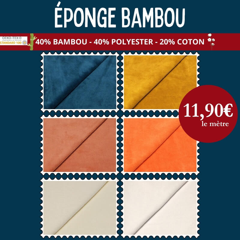 Découvrez la douceur irrésistible du tissu éponge bambou à prix tout doux !