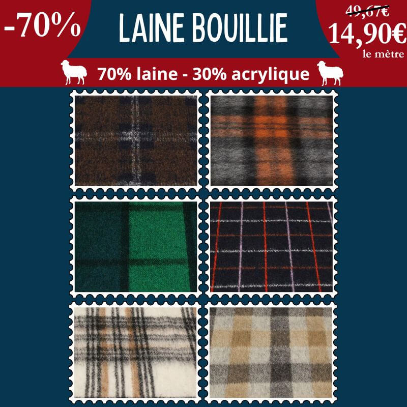 Laine bouillie motif clan : chaleur, tradition et élégance