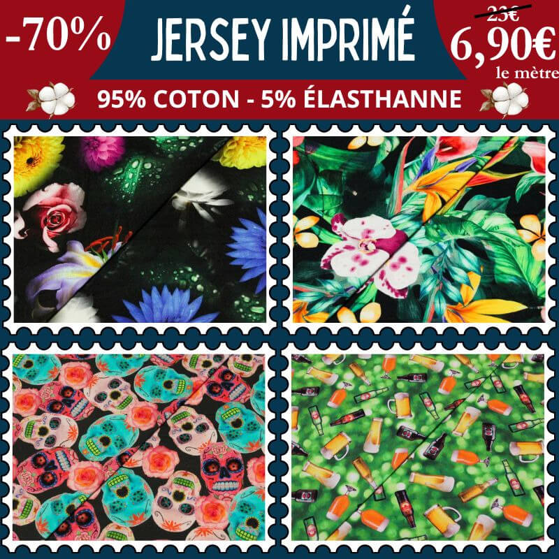 Jersey imprimé : osez la couleur à prix mini !